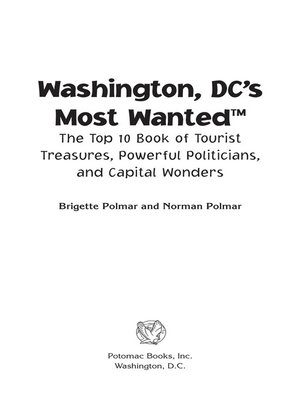cover image of Washington DC's Most Wanted™